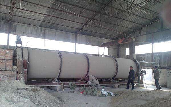 陕西Ф1.5x12m台时15吨水渣烘干生产现场